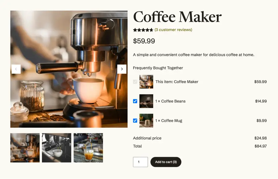Frequently Bought Together Products for WooCommerce
