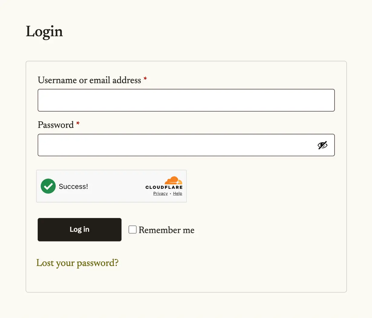 Zino Cloudflare Turnstile for WordPress