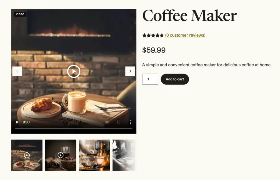 Zino Product Video for WooCommerce